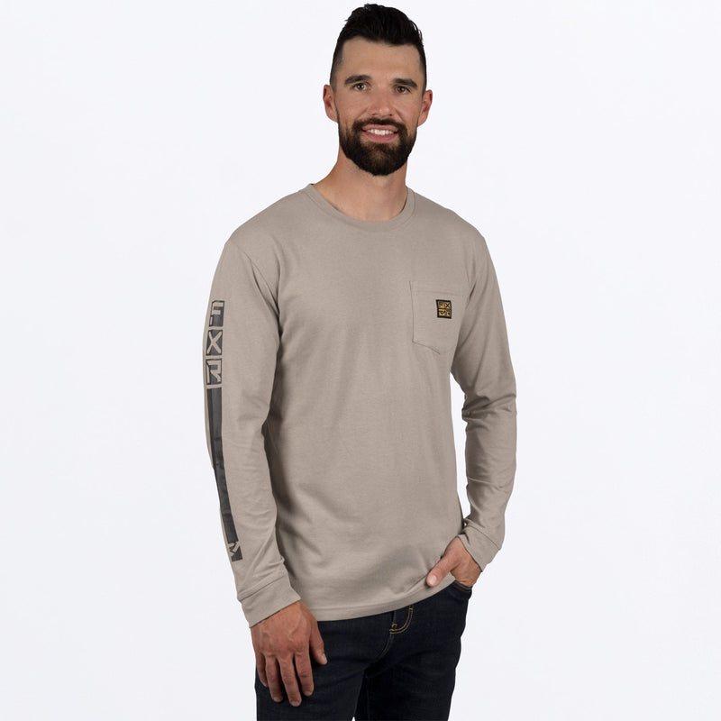 Chargez l'image dans la visionneuse de la galerie, MWorkPocketPremium_Longsleeve_Stone_SKU_231301-_1700_Front
