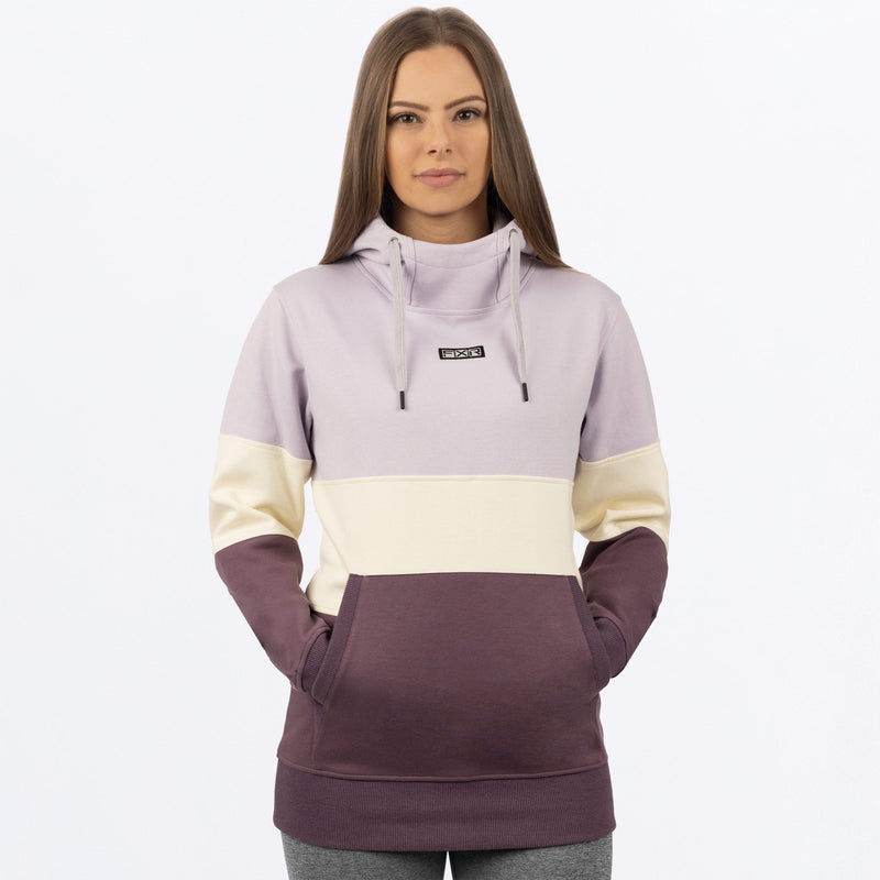 Chargez l'image dans la visionneuse de la galerie, Stripe_Pullover_Hoodie_W_DustylilacCream_232218_8701_Front
