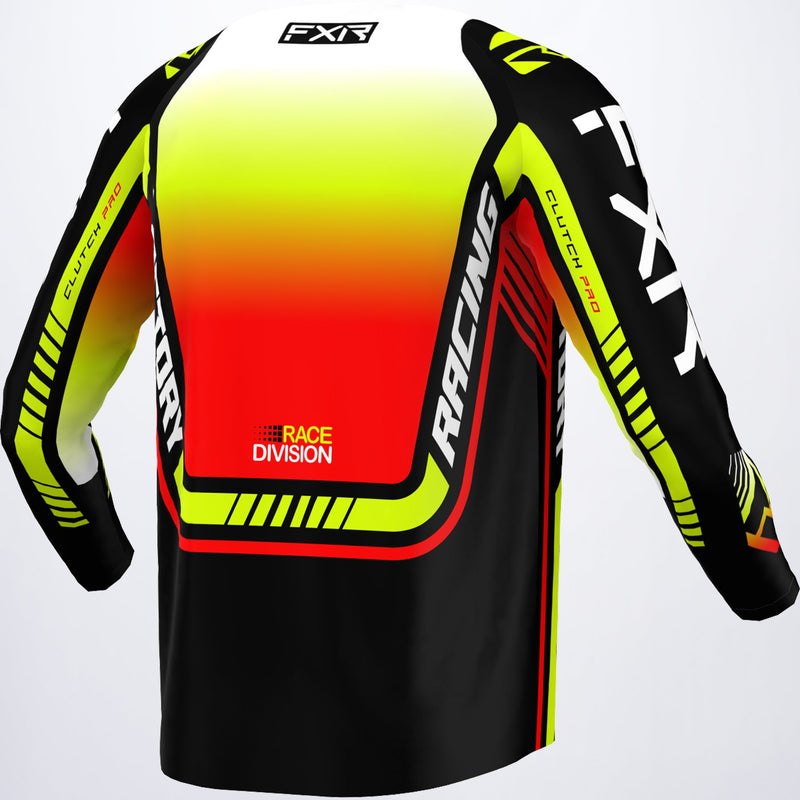 Chargez l'image dans la visionneuse de la galerie, ClutchPro_MXJersey_BlackWhiteHiVis_233305-_1065_back
