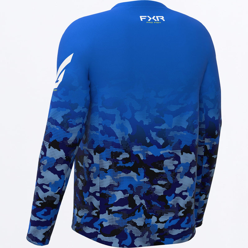 Chargez l'image dans la visionneuse de la galerie, MDerbyDriftCamoAirUPF_Longsleeve_CobaltHiVis_SKU_262088-_4065_Extra
