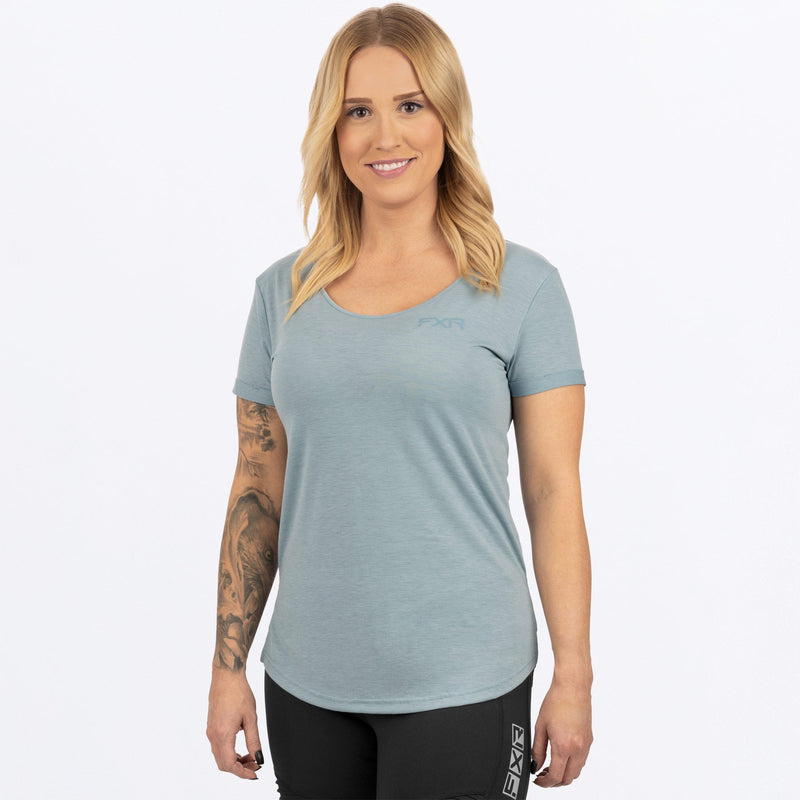 Chargez l'image dans la visionneuse de la galerie, Lotus_Active_Tshirt_W_LtSteel_232255-_0300_fronts
