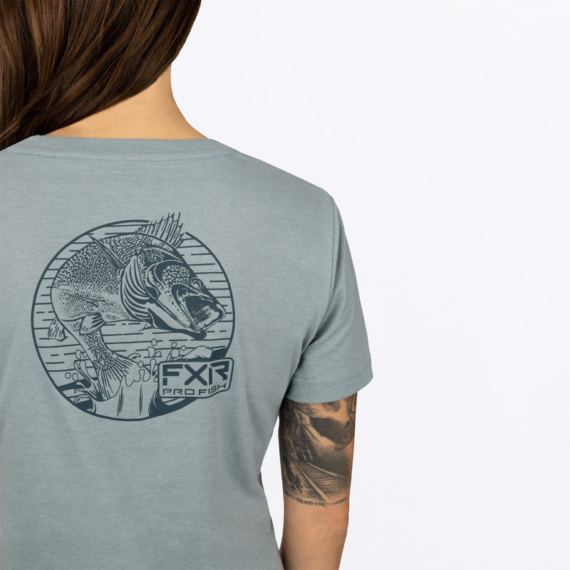 Chargez l'image dans la visionneuse de la galerie, Walleye_Premium_TShirt_W_LtSteelDarkSteel_232229-_0303_backDetail
