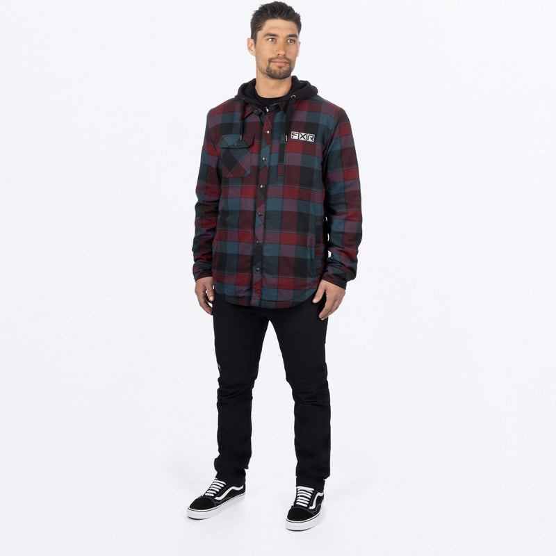 Chargez l'image dans la visionneuse de la galerie, UnisexTimberInsulatedFlannel_Jacket_DrkStlMerlot_SKU_231117_0327_Extra1
