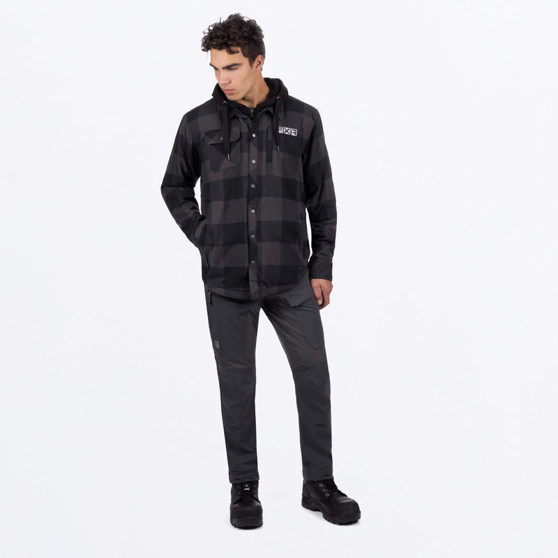 Chargez l'image dans la visionneuse de la galerie, UnisexTimberInsulatedFlannel_Jacket_CharcoalBlack_SKU_231117-_0810_Extra1
