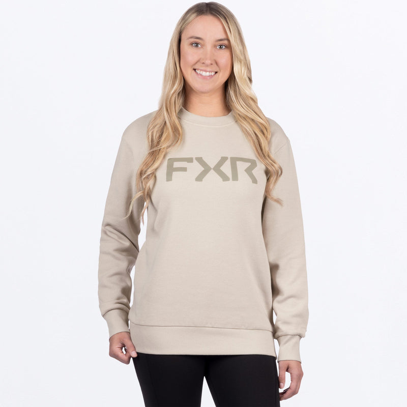 Chargez l'image dans la visionneuse de la galerie, WCore_CottonCrewneckSweater_Sand_SKU_261215-_1700_Front
