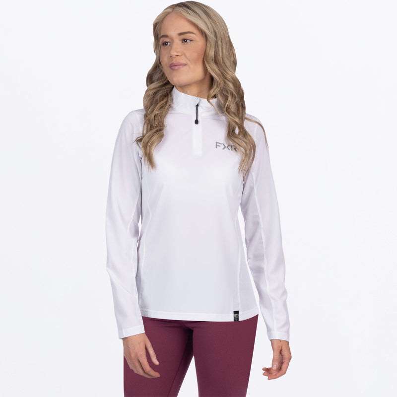 Chargez l'image dans la visionneuse de la galerie, WBreezeUPF14Zip_Longsleeve_White_SKU_252295-_0100_Front
