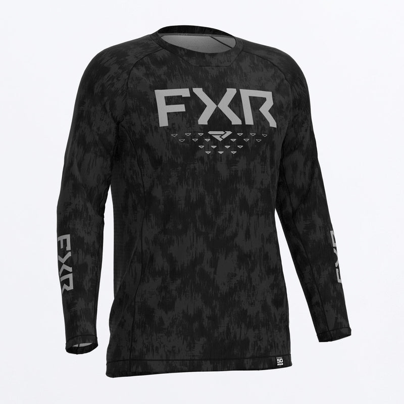 Chargez l'image dans la visionneuse de la galerie, M_Attack_Air_UPF_Longsleeve_asphalt_fiber_232089_0600_front
