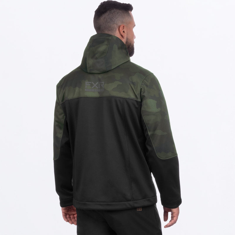 Chargez l'image dans la visionneuse de la galerie, ProSoftshell_Jacket_M_BlackArmyCamo_242001-_1076_back
