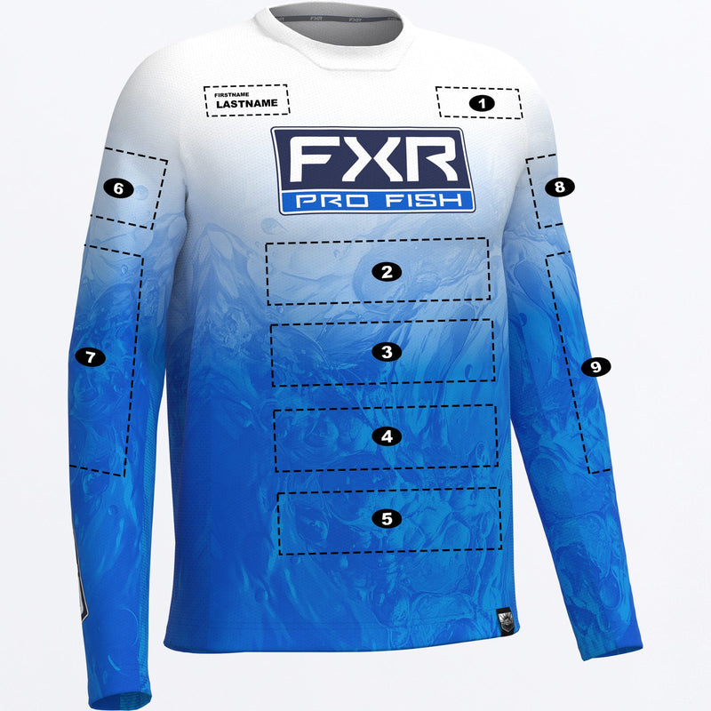 Chargez l'image dans la visionneuse de la galerie, MCustomDerbyUndertowAirUPF_Longsleeve_CobaltWht_SKU_262051-_4001_Front

