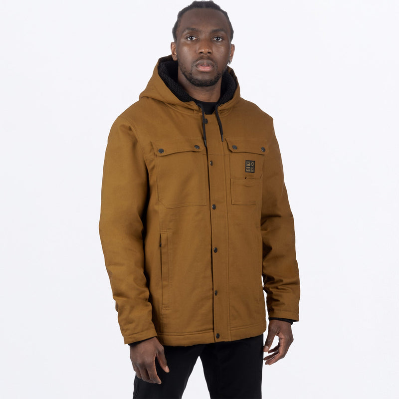 Chargez l'image dans la visionneuse de la galerie, UnisexRoughneckCanvas_Jacket_Copper_SKU_242061-_1900_Front
