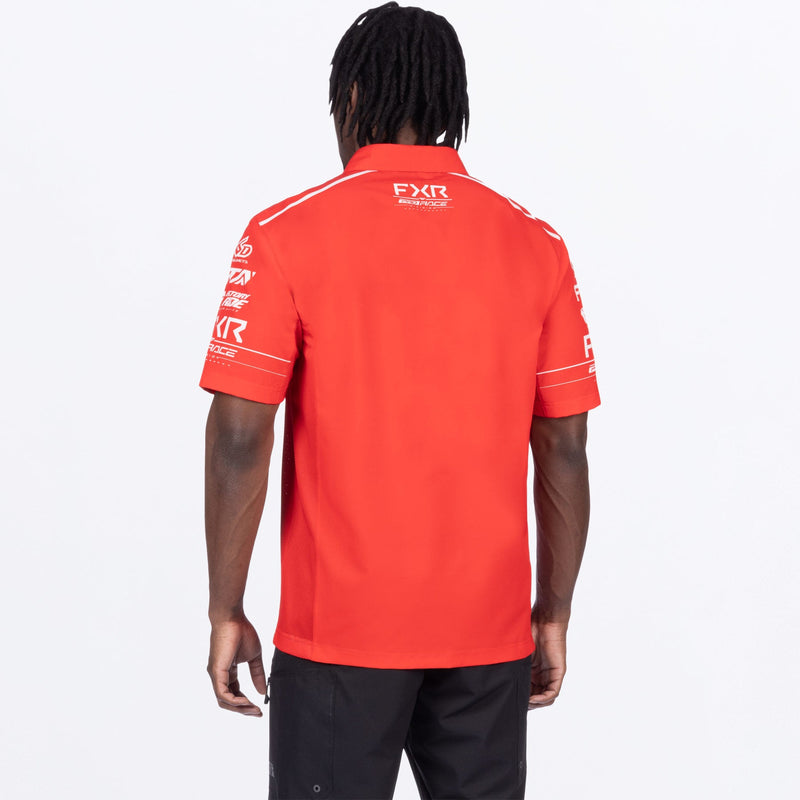 Chargez l'image dans la visionneuse de la galerie, MRaceDivPerformanceUPFPolo_Shirt_RedWhite_SKU_252010-_2001_Extra
