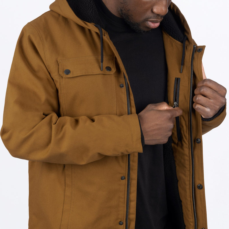 Chargez l'image dans la visionneuse de la galerie, UnisexRoughneckCanvas_Jacket_Copper_SKU_242061-_1900_Extra2
