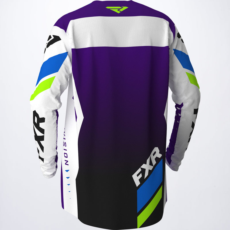 Chargez l'image dans la visionneuse de la galerie, Revo_Jersey_WhitePurpleLime_203305-0180-Back
