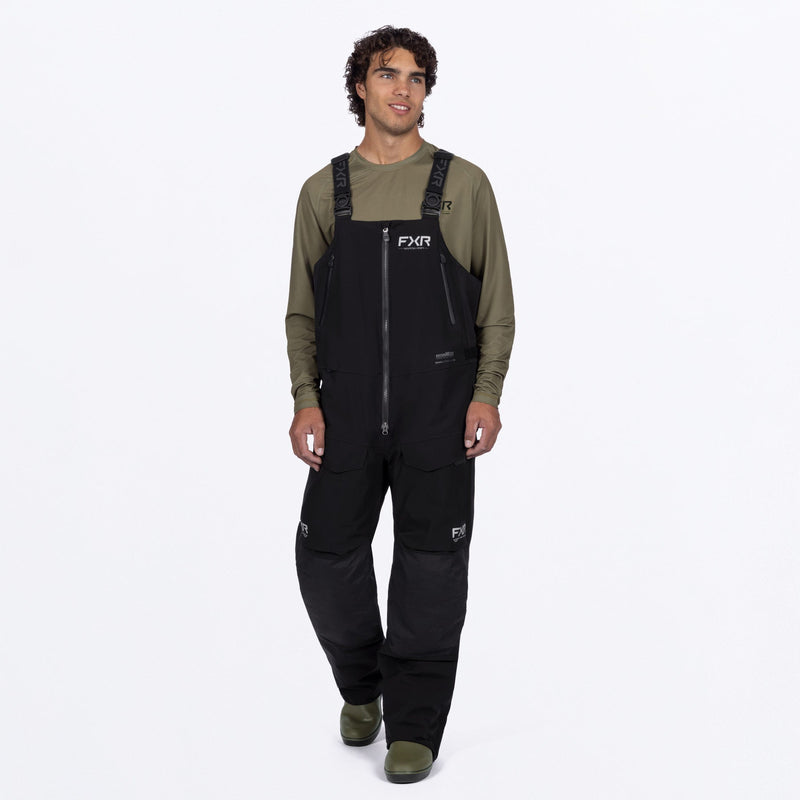 Chargez l'image dans la visionneuse de la galerie, MVaporProInsulatedBib_Pant_BlackGrey_SKU_262147-_1005_Front
