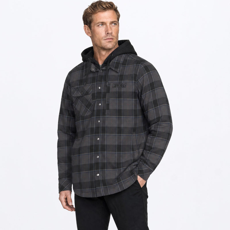Chargez l'image dans la visionneuse de la galerie, MInsulatedHDFlannel_Jacket_BlackAshpalt_SKU_271117-_1008_Front
