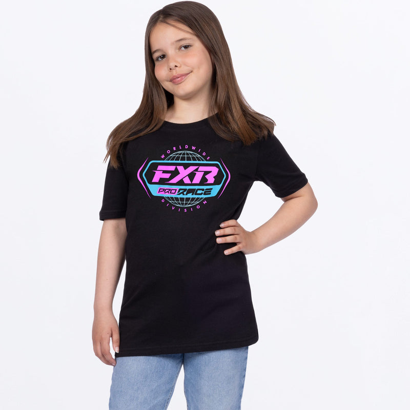 Chargez l'image dans la visionneuse de la galerie, YthRaceDivisionPremium_T-Shirt_BlackEPink_SKU_251534-_1094_Front
