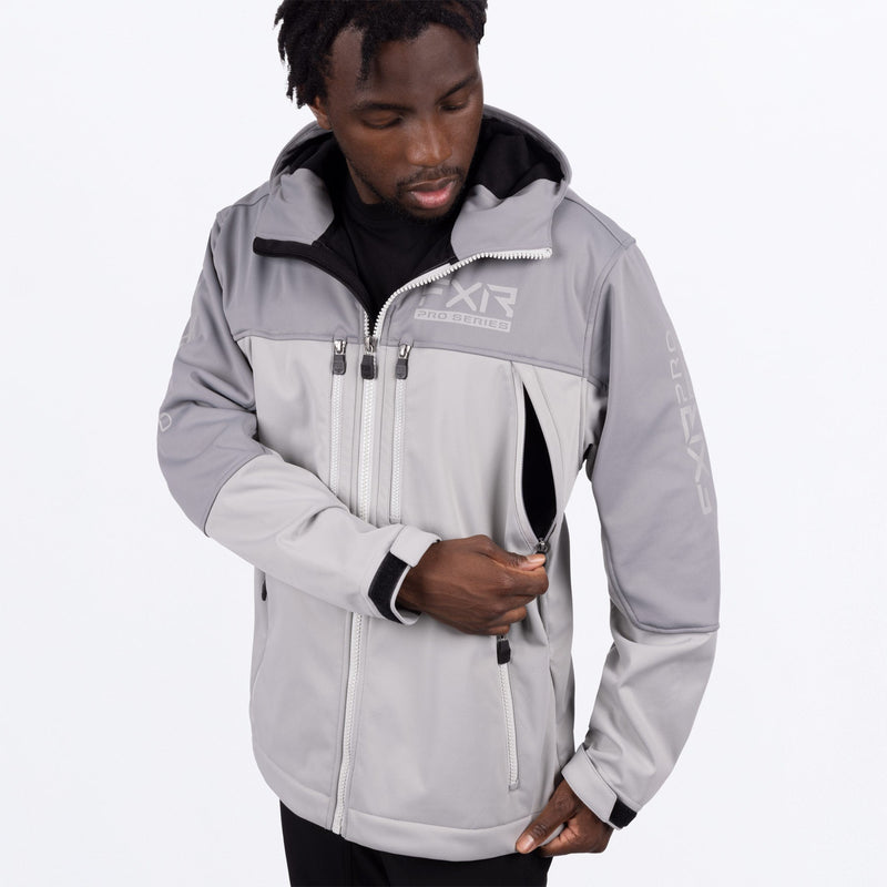 Chargez l'image dans la visionneuse de la galerie, ProSoftshell_Jacket_M_Grey_242001-_0500_Detail3
