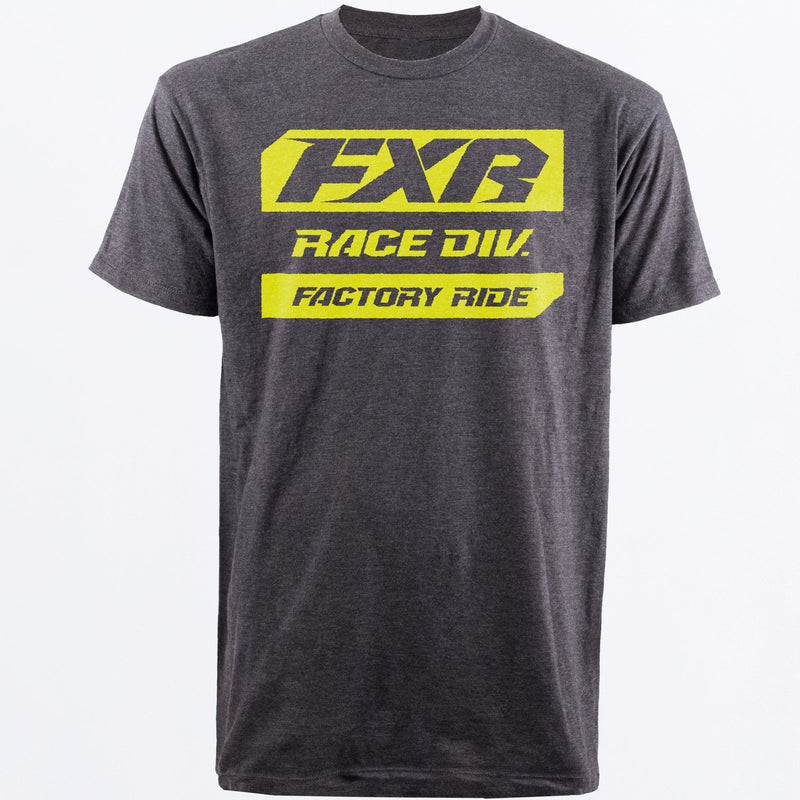 Chargez l'image dans la visionneuse de la galerie, RaceDivTShirt_M_CharHeatherHiVis_192053-0665
