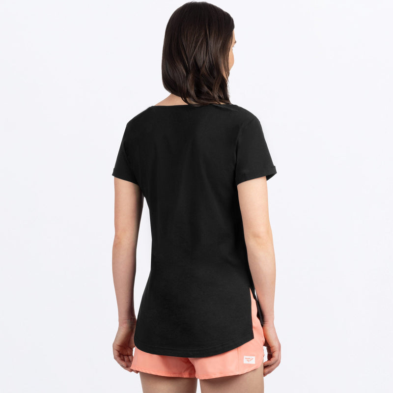 Chargez l'image dans la visionneuse de la galerie, Lotus_TShirt_W_Black_242255-_1000_back
