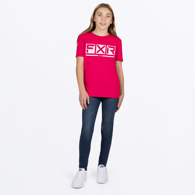 Chargez l'image dans la visionneuse de la galerie, Podium_PremiumTShirt_RazzWhite_Y_242281-_2801_frontFULL
