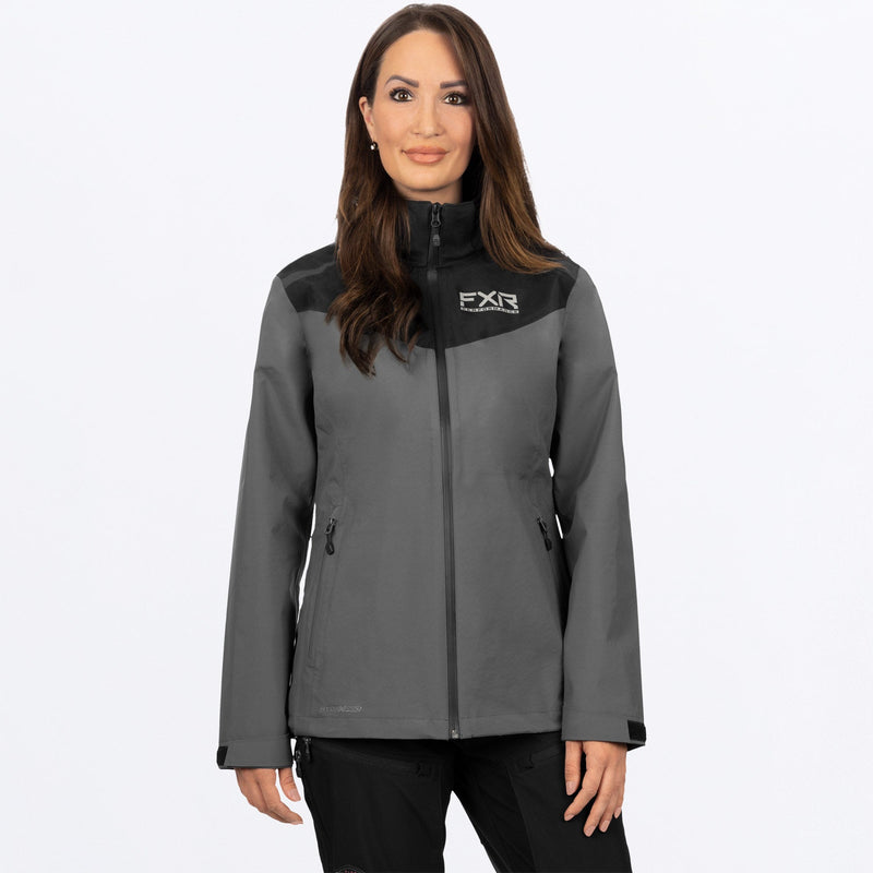 Chargez l'image dans la visionneuse de la galerie, Adventure_Tri_Laminate_Jacket_W_CharBlack_222204-_0810_front
