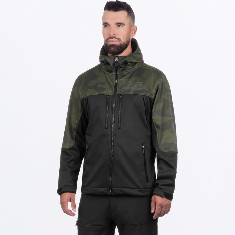 Chargez l'image dans la visionneuse de la galerie, ProSoftshell_Jacket_M_BlackArmyCamo_242001-_1076_front
