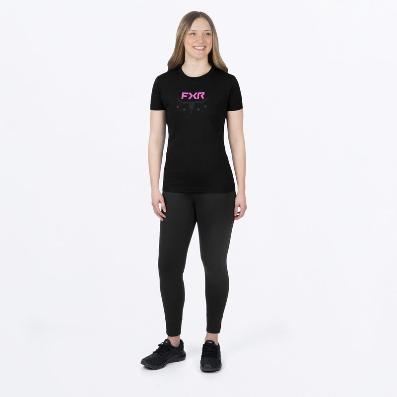 Chargez l'image dans la visionneuse de la galerie, AntlerPrem_TShirt_W_BlackEPinkRazz_241413-_1097_Fulbody
