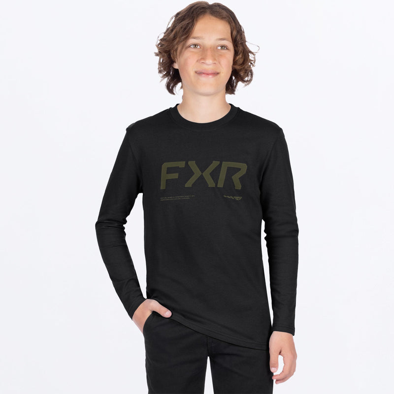 Chargez l'image dans la visionneuse de la galerie, YthHydrogenPremium_Longsleeve_BlackMoss_SKU_261506-_1079_Front
