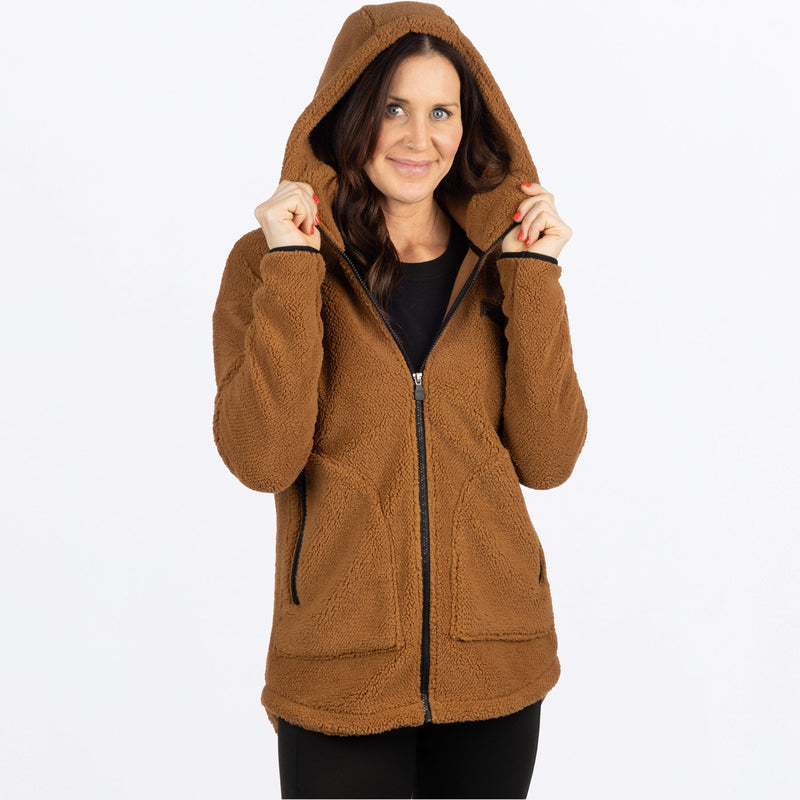 Chargez l'image dans la visionneuse de la galerie, SapphireSherpa_Hoodie_W_CopperBlack_251201-_1910_side
