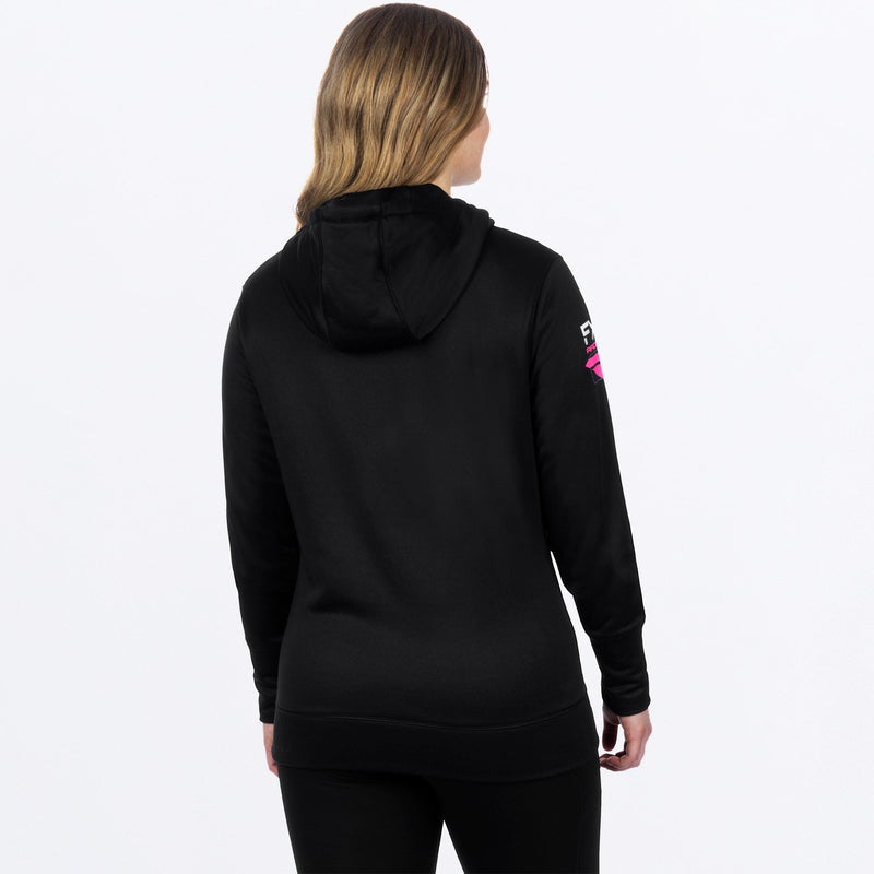 Chargez l'image dans la visionneuse de la galerie, RaceDivTech_PO_Hoodie_W_BlackEPink_241213-_1094_Back
