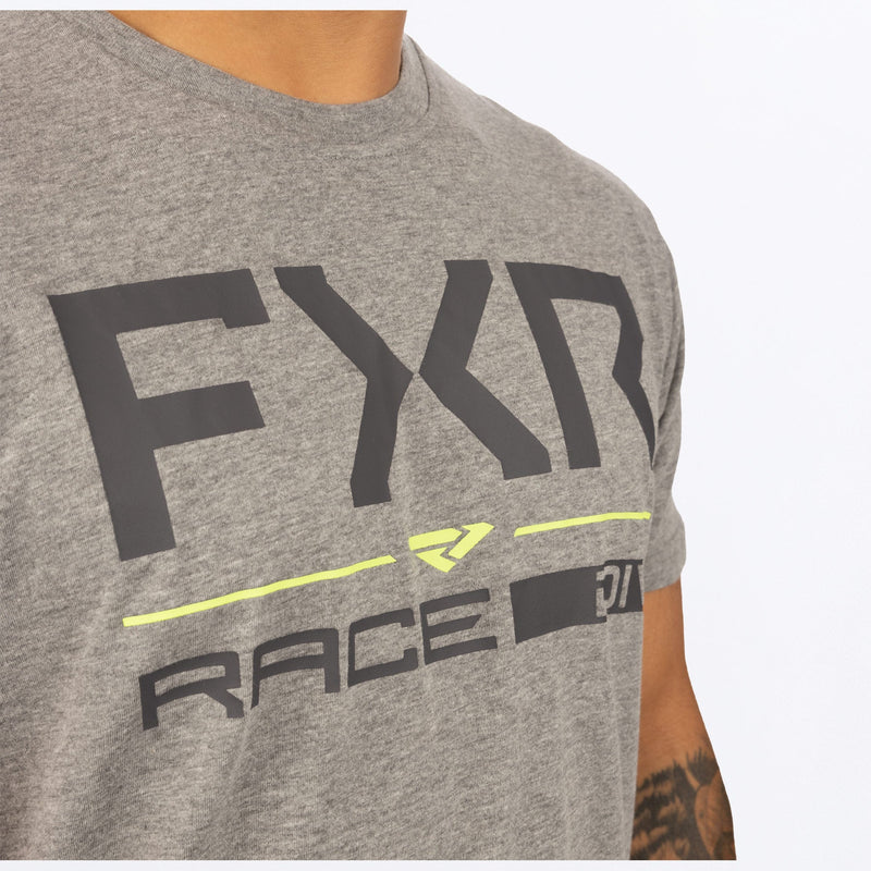 Chargez l'image dans la visionneuse de la galerie, RaceDiv_Premium_T-shirt_M_GretHeatherHiVis_232066_0765_side2
