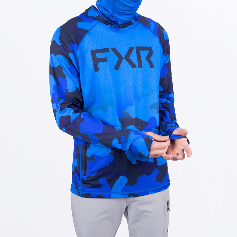 Chargez l'image dans la visionneuse de la galerie, ProCamoAirUPF_PO_Hoodie_M_BlueCamo_252092-_4100_side1
