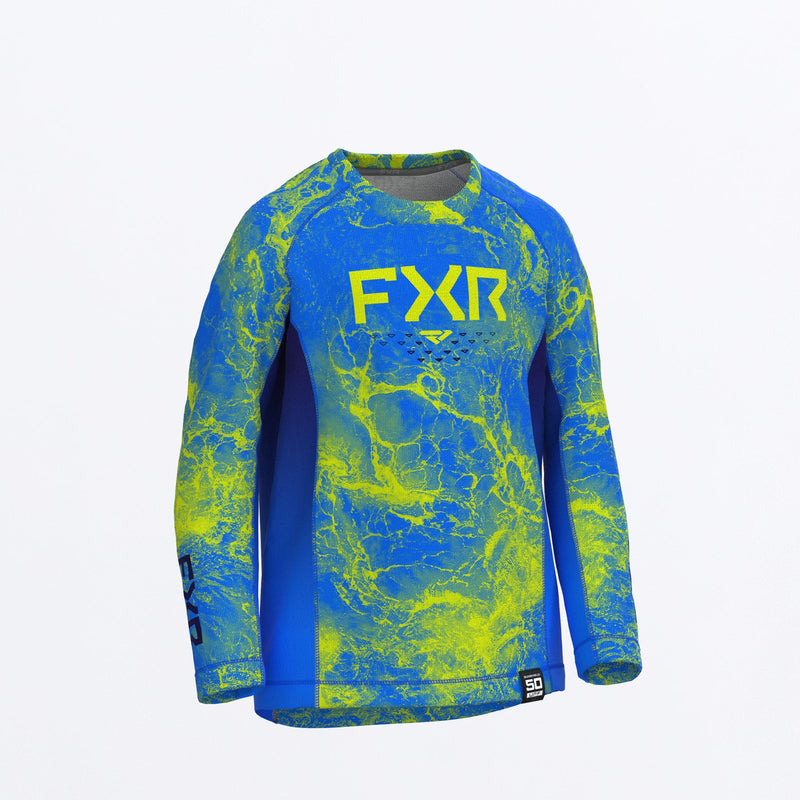 Chargez l'image dans la visionneuse de la galerie, Toddler_Attack_UPF_Longsleeve_Y_BluehivisRipple_232274_4166_Front

