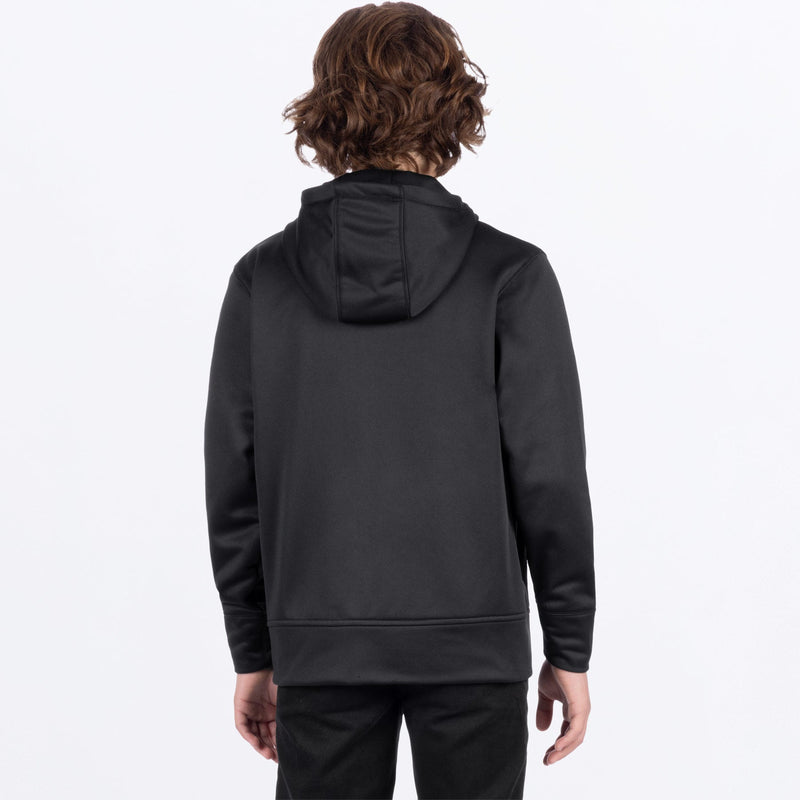 Chargez l'image dans la visionneuse de la galerie, YthRaceDivisionTechZip_Hoodie_BlackOrange_SKU_261504-_1030_Extra
