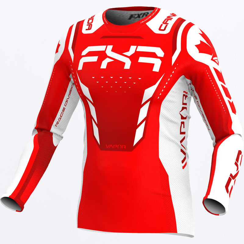 Chargez l'image dans la visionneuse de la galerie, CustomVaporTeamCanadaMX_Jersey_RedWhite_SKU_253339-_2001_Front
