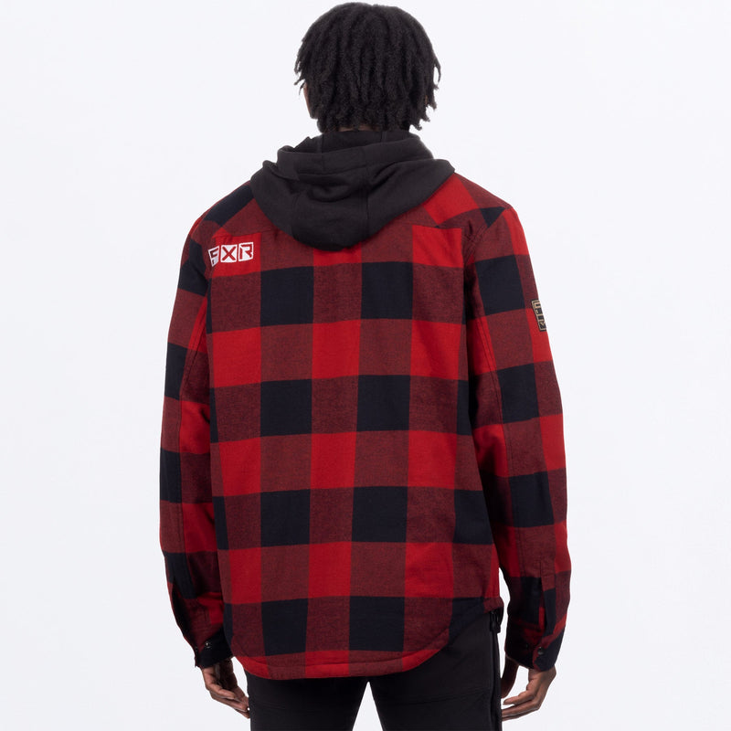 Chargez l'image dans la visionneuse de la galerie, UnisexTimberInsulatedFlannel_Jacket_RustBlack_SKU_231117-_3710_Extra
