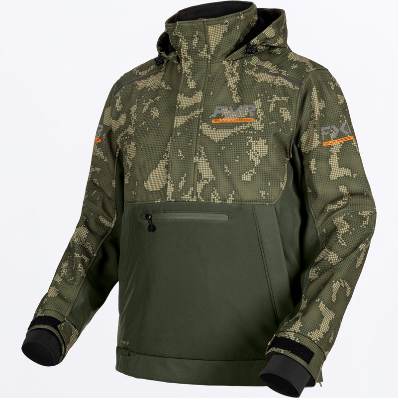 Chargez l'image dans la visionneuse de la galerie, MEvolutionFXTechShell_Anorak_MossShiftCoverArmy_SKU_270958-_7675_Front
