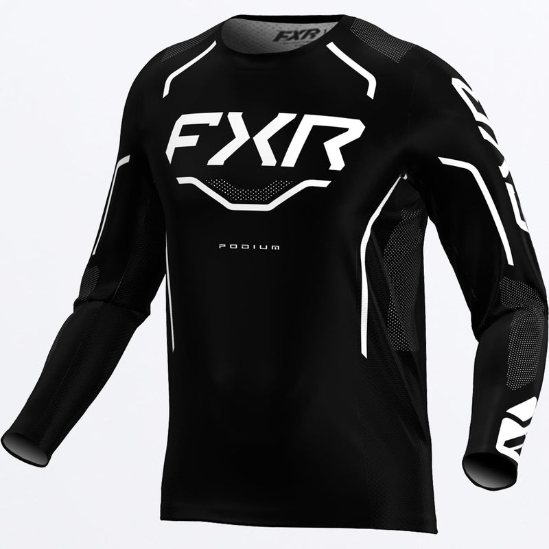 Chargez l'image dans la visionneuse de la galerie, YthPodiumMX_Jersey_BlackWhite_SKU_263314-_1001_Front
