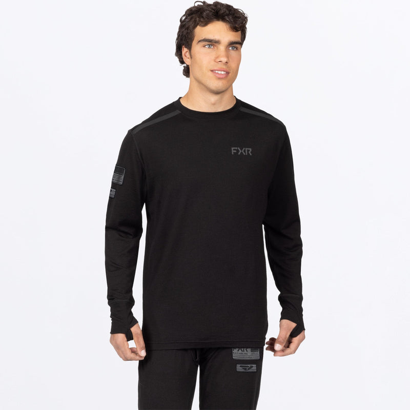 Chargez l'image dans la visionneuse de la galerie, MVaporMerino_Longsleeve_Black_SKU_271323-_1000_Front
