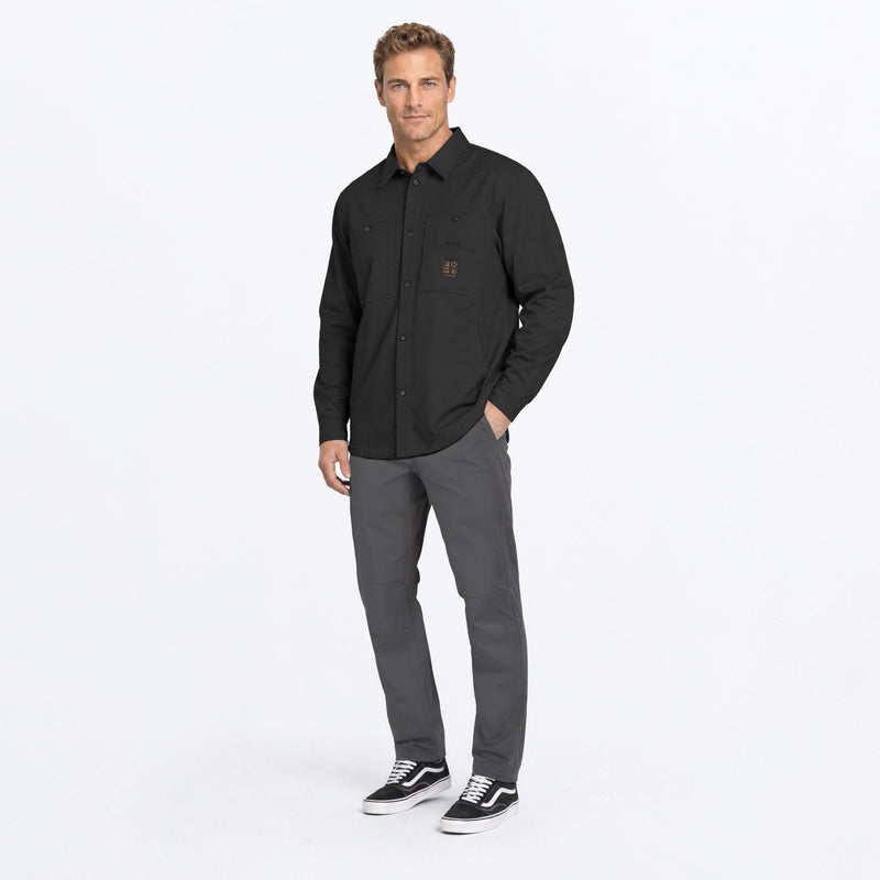 Chargez l'image dans la visionneuse de la galerie, MRoughneckCanvas_ShirtJacket_Black_SKU_270903-_1000_Extra1
