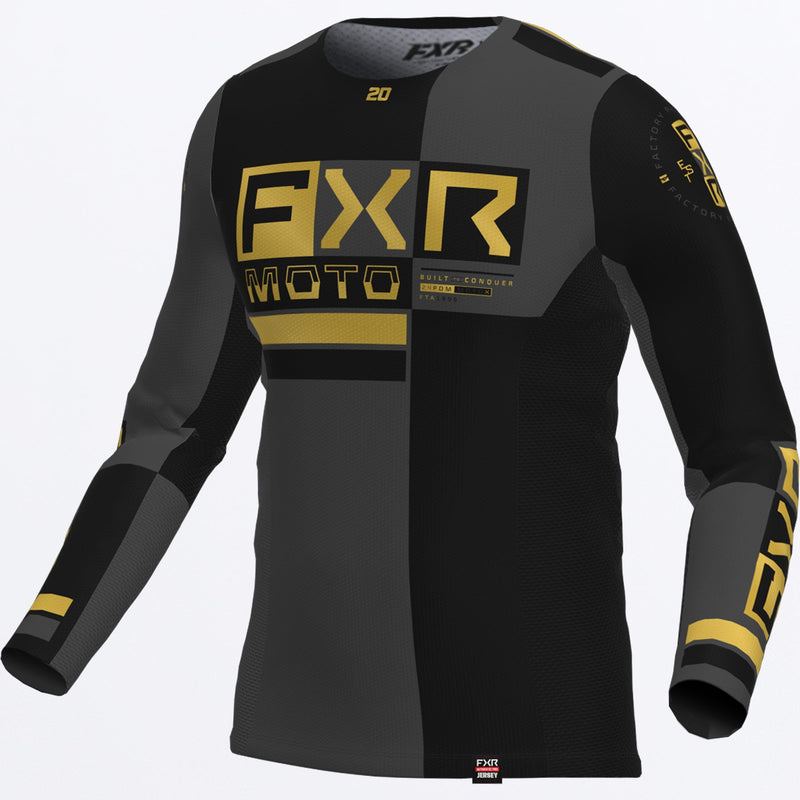 Chargez l'image dans la visionneuse de la galerie, PodiumProBattalion_MXJersey_BlkCharGold_243319-_1008_front
