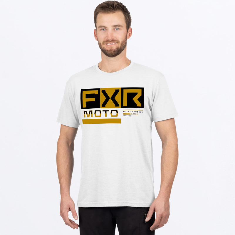 Chargez l'image dans la visionneuse de la galerie, Moto_PremiumTShirt_M_WhiteGold_242069-_0162_front
