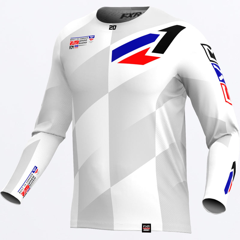 Chargez l'image dans la visionneuse de la galerie, CustomRevoDaytona_MXJersey_WhiteGrey_253333-_0105_front

