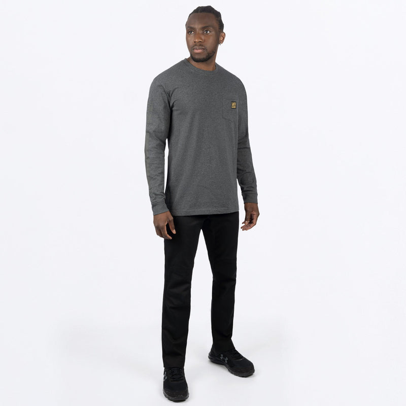 Chargez l'image dans la visionneuse de la galerie, MWorkPocketPremium_Longsleeve_GreyHeather_SKU_231301_0600_Extra1
