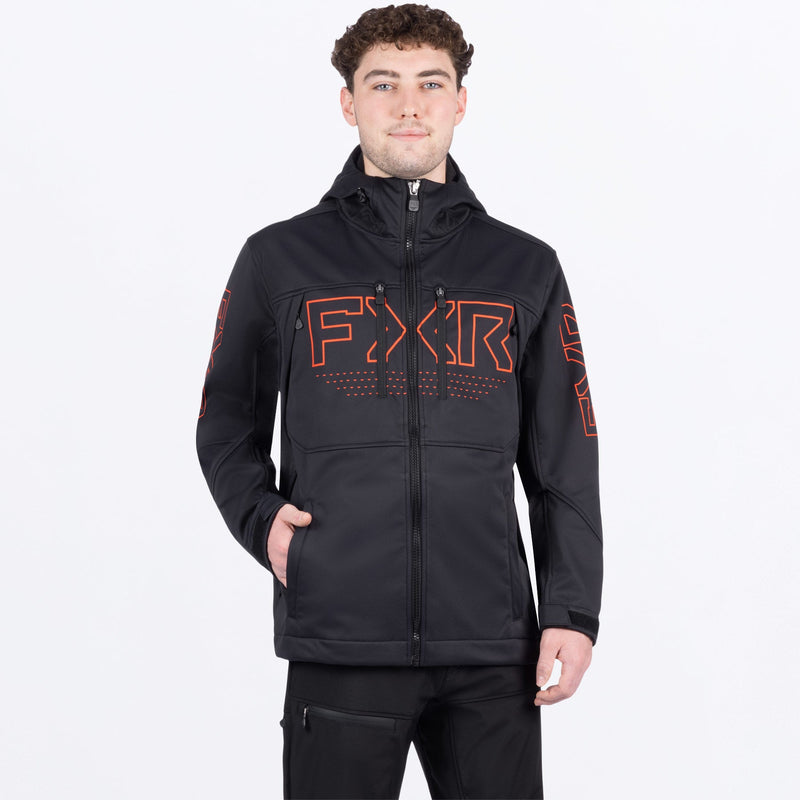 Chargez l'image dans la visionneuse de la galerie, HeliumPro_Softshell_Jacket_M_BlackOrangeLE_252051-_1030_front
