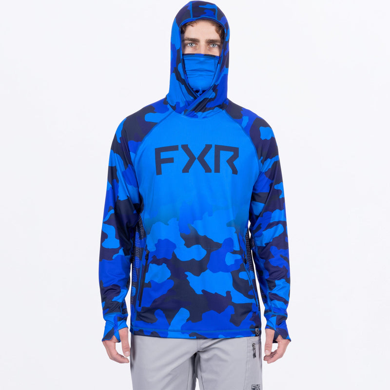Chargez l'image dans la visionneuse de la galerie, ProCamoAirUPF_PO_Hoodie_M_BlueCamo_252092-_4100_side
