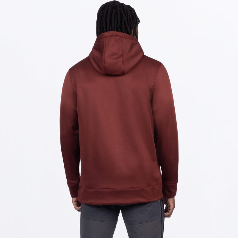 Chargez l'image dans la visionneuse de la galerie, HydrogenTech_PO_Hoodie_M_OxbloodAsphalt_252038-_2708_back**hover**
