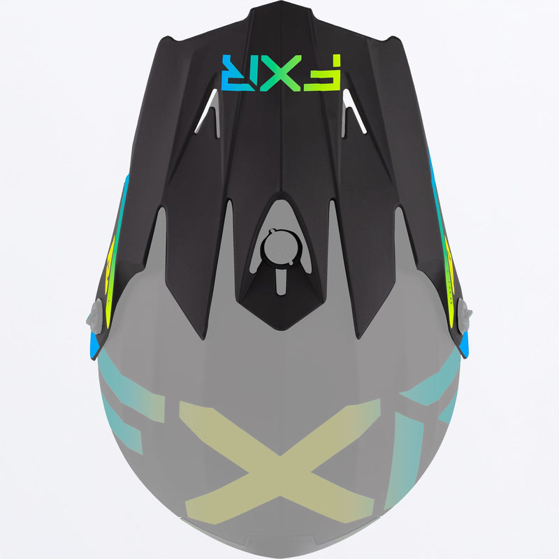 Chargez l'image dans la visionneuse de la galerie, Legion_HelmetPeak_Y_BlackBlueHiVis_221719-_1040_front
