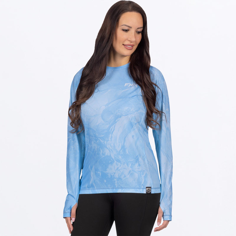 Chargez l'image dans la visionneuse de la galerie, WDerbyUndertowAirUPF_Longsleeve_MauiBlue_SKU_262258-_5900_Front
