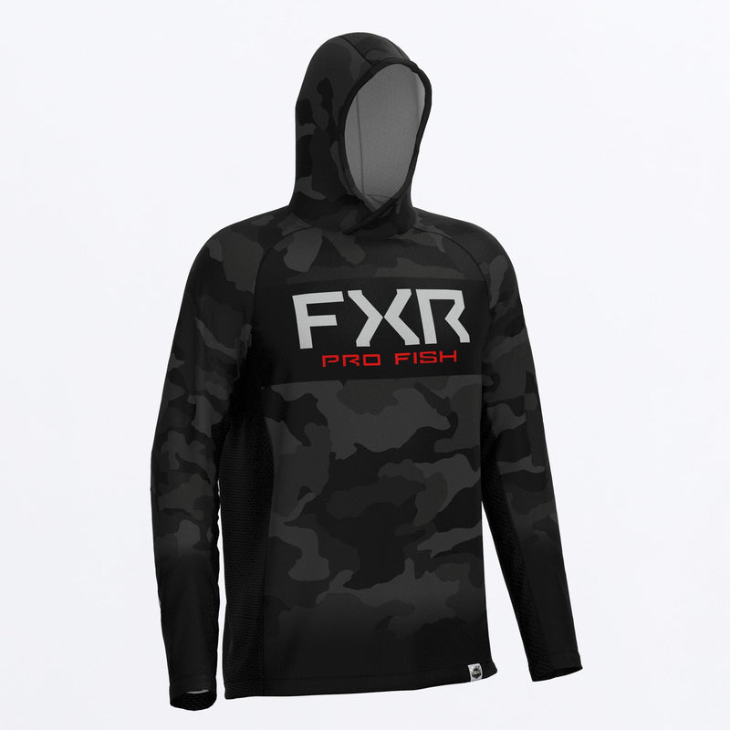 Chargez l'image dans la visionneuse de la galerie, Derby-CamoAirUPF_PO_Hoodie_M_BlackCamoRed_252082-_1220_front
